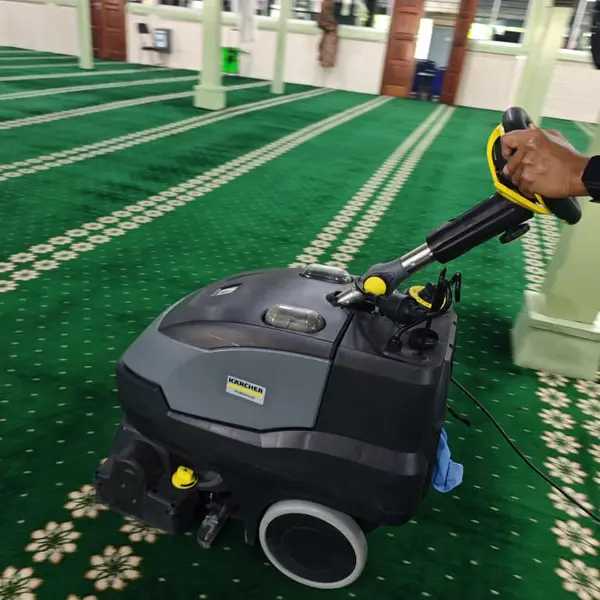 Cucian karpet masjid bercorak - Arfa Clean Kluang Johor