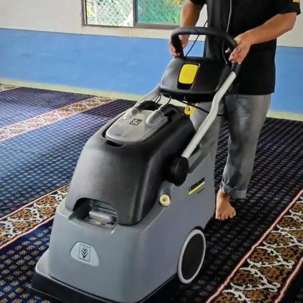 Ekstraksi karpet dewan solat - Arfa Clean Kluang Johor